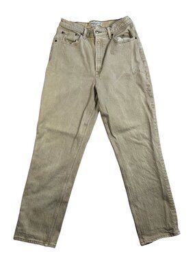 Abercrombie‎ & Fitch 90's Women's Size (10R) 30/10 Tan Straight Curve Love Jeans